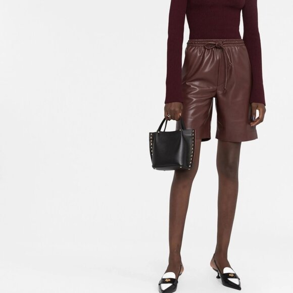 Valentino Garavani Rockstud Studded Small Leather Tote Crossbody Bag - Picture 4 of 16